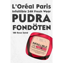 L'Oréal Paris Loreal Paris Infaillible 24H Fresh Wear Pudra Fondöten 180 Rose Sand