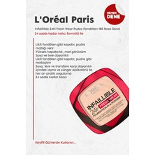 L'Oréal Paris Loreal Paris Infaillible 24H Fresh Wear Pudra Fondöten 180 Rose Sand