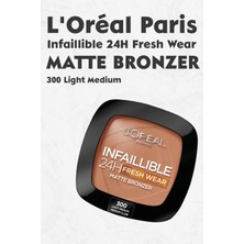 L'Oréal Paris Loreal Paris Infaillible 24H Fresh Wear Matte Bronzer 300 Light Medium