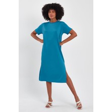 Alexander Gardi Yırtmaçlı Basic Elbise (B23-00115)