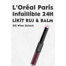 L'Oréal Paris Loreal Paris Infaillible 24H Kalıcı Likit Ruj & Balm 215 Wine Oclock