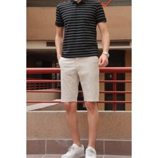 Inpool Erkek  Nakış Detay Düz Bermuda & Şort INP185