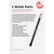 L'Oréal Paris Loreal Paris Paradise Göz Kalemi 101 Midnight Black