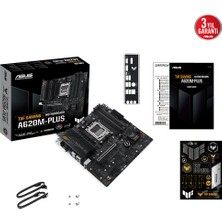 Asus Tuf Gamıng A620M-Plus Amd A620 Am5 Ddr5 6400 2Xdp Hdmı Çift M2 Usb3.2 Aura Rgb 2.5Gbit Lan Matx (Tuf Gamıng A620M-Plus) Anakart