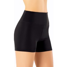 Hepsine Rakip Kadın Sporcu Dalgıç Şort Yüksek Bel Düz Esnek Rahat Kısa Tayt