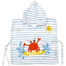 Casadora Baby Surfer Crab %100 Pamuk Bebek / Çocuk Müslin Panço