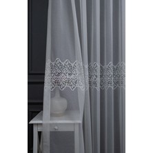 Taç Ara Damask  Tasarım Yeni Model  Taç Ütü Istemez Kırışmaz 2 Kat Pileli
