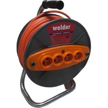 Klaus Welder Makaralı Uzatma Kablo 3x2,5 Kablo 50 Metre