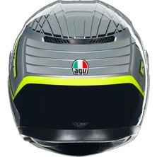 Agv K3 Mplk Fortify Grey Blk Yellow Fluo Motosiklet Kapalı Kaskı