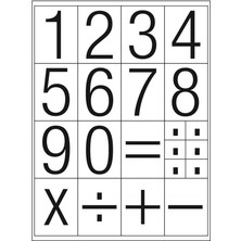 Tanex STC-520 Rakam Etiketi 30MM Regular 2 Li Paket