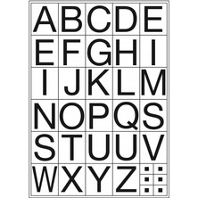 Tanex STC-511 Harf Etiketi 20MM Regular 2 Li Paket