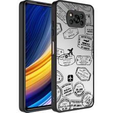 Case 4U Xiaomi Poco X3 / X3 Pro Kılıf Aynalı Desenli Kamera Korumalı Parlak Mirror Kapak Seyahat