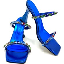 Nostra Shoes Stone Kadın Taşlı Topuklu Ayakkabı Terlik