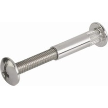 Hafele Montabent Bağlantı Vidası 32-42MM, Nikel Kaplama 10 Adet