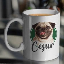 BenimKupam Pug Köpek Kişiye Özel Kupa Bardak