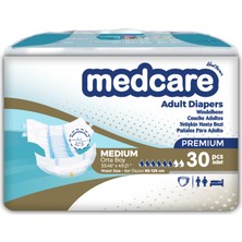 Medcare Yetişkin Hasta Bezi Medium Premium Özel Seri (Orta Boy) M 60 Adet