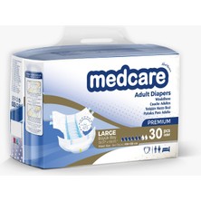 Medcare Yetişkin Hasta Bezi Large Premium Özel Seri (Büyük Boy) L 30 Adet