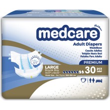 Medcare Yetişkin Hasta Bezi Large Premium Özel Seri (Büyük Boy) L 30 Adet