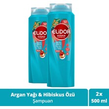 Elidor Doğanın Enerjisi Argan Yağı-Hibiskus Özü Şampuanı 500 ml x 5 Adet