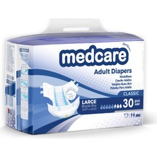 Medcare Yetişkin Hasta Bezi Large Classic (Büyük Boy) 30 Adet