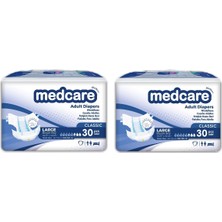 Medcare Yetişkin Hasta Bezi Large Classic (Büyük Boy) L 60 Adet