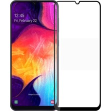 Wowacs Samsung Galaxy A30 ile Uyumlu Şeffaf Ekranı Tam Kaplayan 5d Cam Kırılmaz Cam Ekran Koruyucu