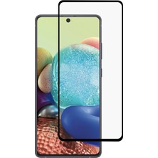 Wowacs Samsung Galaxy A71 ile Uyumlu Şeffaf Ekranı Tam Kaplayan 5d Cam Kırılmaz Cam Ekran Koruyucu