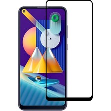 Wowacs Samsung Galaxy M11 ile Uyumlu Şeffaf Ekranı Tam Kaplayan 5d Cam Kırılmaz Cam Ekran Koruyucu