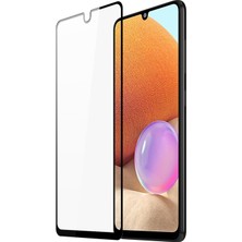 Wowacs Samsung Galaxy A32 4g ile Uyumlu Şeffaf Ekranı Tam Kaplayan 5d Cam Kırılmaz Cam Ekran Koruyucu