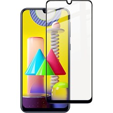 Wowacs Samsung Galaxy M31 ile Uyumlu Şeffaf Ekranı Tam Kaplayan 5d Cam Kırılmaz Cam Ekran Koruyucu