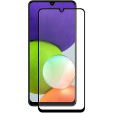 Wowacs Samsung Galaxy M22 ile Uyumlu Şeffaf Ekranı Tam Kaplayan 5d Cam Kırılmaz Cam Ekran Koruyucu