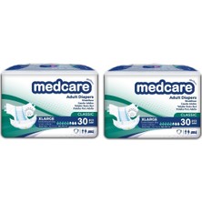 Medcare Yetişkin Hasta Bezi Xlarge Classic (En Büyük Boy) 60 Adet