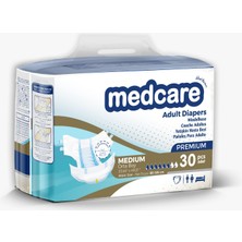 Medcare Yetişkin Hasta Bezi Medium Premium Özel Seri (Orta Boy) M 30 Adet