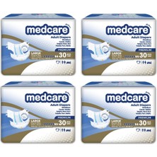 Medcare Yetişkin Hasta Bezi Large Premium Özel Seri (Büyük Boy) L 120 Adet