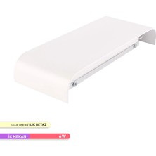 Ack LED Duvar Apliği Beyaz Gövde 4000K 6W