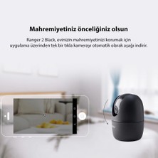 IMOU Ranger 2 Black İç Ortam Akıllı WiFi PT Kamera/2 MP-Gece Görüşü-360° Hareket-İnsan Algılama-İki Yönlü Ses-SD Kart-ONVIF-Bulut(IPC-A22EP-H-Black)