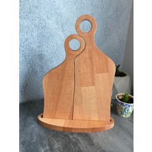 Yağmur Sanat 2'li Ahşap Dekoratif Kesme ve Sunum Tahtası