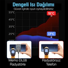 Memo DL08 Yarı Iletken Telefon Soğutma Fanı Radyatör Soğutucu ALL-36318