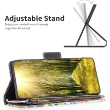 Cool-M Samsung Galaxy M14 5g Fermuarı Cüzdan Deri Telefon Kılıfı Cüzdan Stand Kapağı (Yurt Dışından)