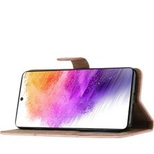 Cool-M Samsung Galaxy S22 Ultra 5g Pu Deri Deri Flip Telefon Kılıfı Baskalı Çizgiler Stand Manyetik Toka Cüzdan Kapağı Kayış (Yurt Dışından)