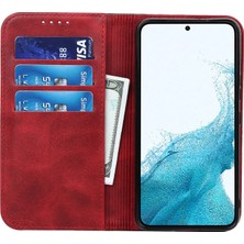 Cool-M Samsung Galaxy S22 5g Pu Deri Telefon Kılıfı Iki Renk Ekleme Cüzdan Telefon Stand Kapağı (Yurt Dışından)