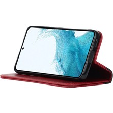 Cool-M Samsung Galaxy S22 5g Pu Deri Telefon Kılıfı Iki Renk Ekleme Cüzdan Telefon Stand Kapağı (Yurt Dışından)