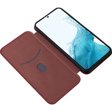 Cool-M Samsung Galaxy M14 5g Deri Anti-Drop Kapak Karbon Fiber Doku Telefon Stand Stand Kart Tutucu (Yurt Dışından)