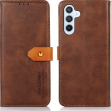 Cool-M Samsung Galaxy M54 5g Cowhide Doku Deri Cüzdan Telefon Kılıfı Stand Telefon Kapağı (Yurt Dışından)