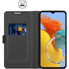 Cool-M Samsung Galaxy M14 5g Stand Deri Telefon Kılıfı Tutucu Cep Telefonu Kapağı (Yurt Dışından)