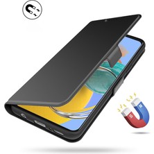 Cool-M Samsung Galaxy M14 5g Stand Deri Telefon Kılıfı Tutucu Cep Telefonu Kapağı (Yurt Dışından)