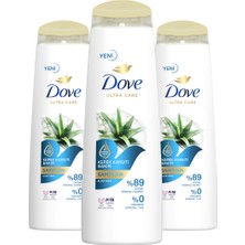 Dove Ultra Care Saç Bakım Şampuanı Kepek Karşıtı Bakım Aloe Vera 400 ml x3