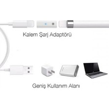 Coofbe Apple Pen Şarj Dönüştürücü Lightning To Lightning Dönüştürücü Apple Pencil Kalem Şarj Adaptörü