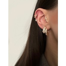 OkkoStore Sarmal Yılan Model Halka 2'li Küpe