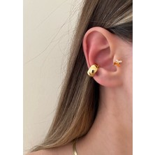 OkkoStore Kadın Gold Renkli Kalın Halkalı Earcuff